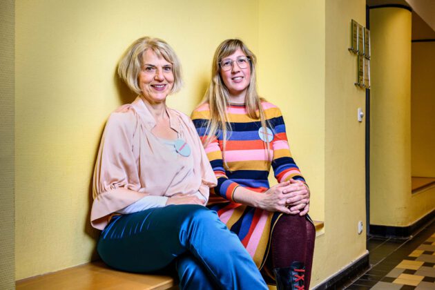 Profilbild der beiden Projektleitenden des Förderprojekts ZuGel: Inga Haese und Serafina Morris